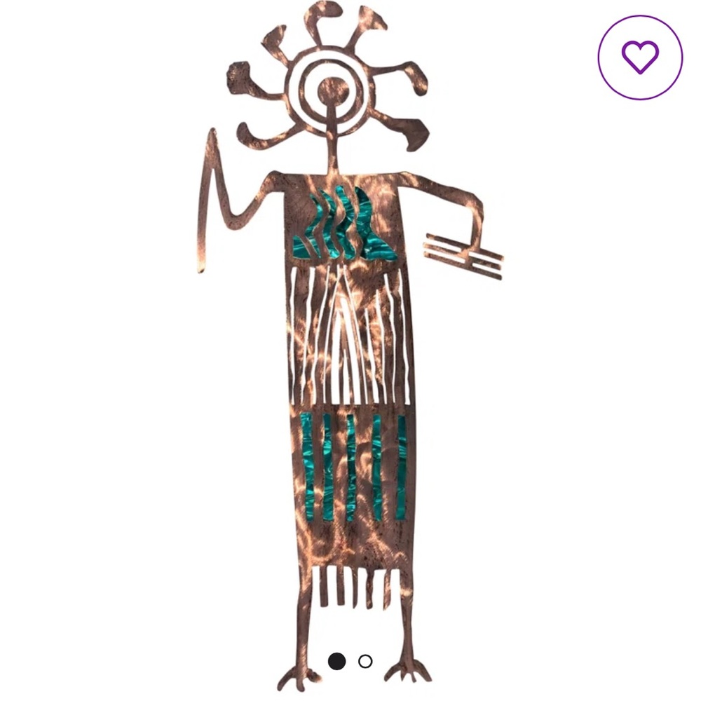 Wayfair Basics Copper and Teal Wall Art